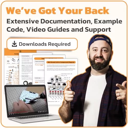 DIY Mini Grand Piano Soldering Kit: Programmable Arduino Music Shield for Uno R3/R4, Ideal for Electronics Enthusiasts and Music Lovers