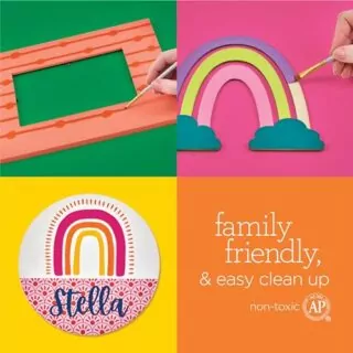 16 Assorted Colors Apple Barrel Acrylic Craft Paint Set for Educators' Creative Art Projects in Classrooms