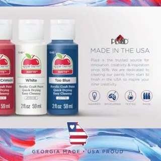 Apple Barrel Acrylic Craft Paint Set, featuring 16 vibrant colors, perfect for educators seeking versatile and high-quality painting supplies for classroom projects.