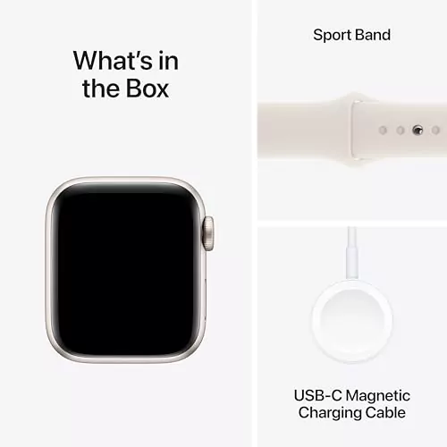 Apple Watch SE 2nd Gen 40mm GPS Smartwatch in Starlight Aluminum designed for educators, featuring advanced health tools and seamless connectivity.