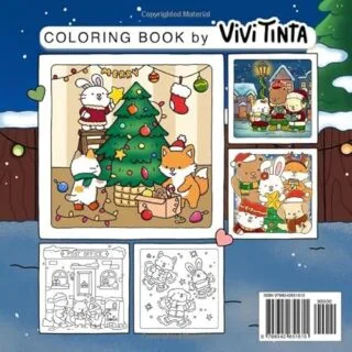 Cozy Christmas Coloring Book: Enjoy Festive Scenes for Relaxation and Learning, Perfect for Enhancing Creativity and Holiday Spirit.