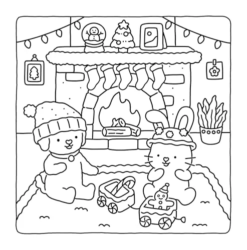 Experience the Cozy Christmas Vibes with our Festive Winter Coloring Book, designed to enhance relaxation and learning through intricate designs.
