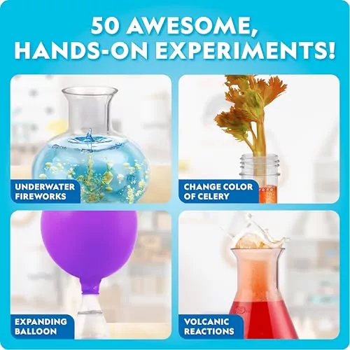 Unlock science with the National Geographic Junior Chemistry Lab Kit. Engage kids in 50 fun, educational experiments discovering chemistry basics.