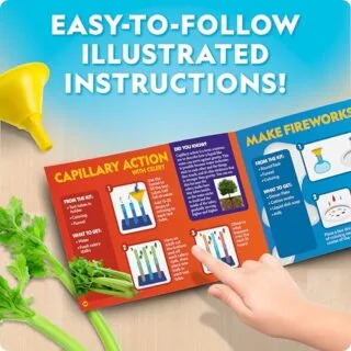 Junior Chemistry Lab Kit: Explore 50 engaging science experiments for kids with this educational toy, crafted by National Geographic. Perfect for young scientists!