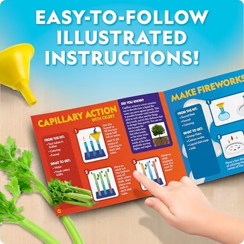 Junior Chemistry Lab Kit: Explore 50 engaging science experiments for kids with this educational toy, crafted by National Geographic. Perfect for young scientists!