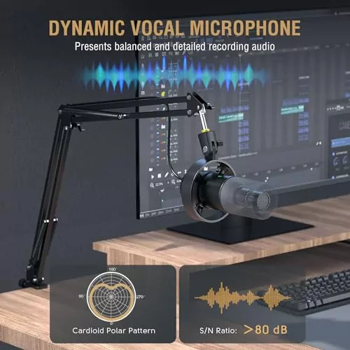 FIFINE K688 Podcast Microphone Kit in Classroom: Ideal for Educators, featuring USB XLR and Boom Arm for Enhanced Teaching and Audio Recording.