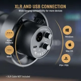 Podcast Microphone Kit for Educators: FIFINE K688 USB XLR Dynamic Mic with Boom Arm, Ideal for Desk Setups. Perfect audio solution for crystal-clear recordings.