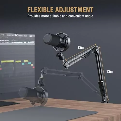 Fifine K688 Podcast Microphone Kit features a USB/XLR dynamic mic with a boom arm, ideal for educators and studio setups seeking high-quality audio.