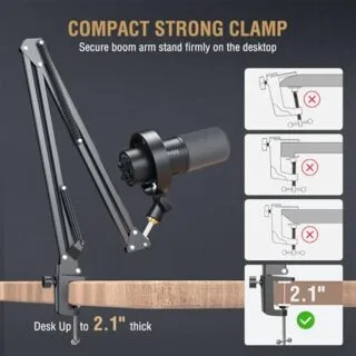 FIFINE K688 Podcast Microphone Kit features a USB/XLR dynamic mic with boom arm, ideal for educators and enhancing studio-quality audio setups.