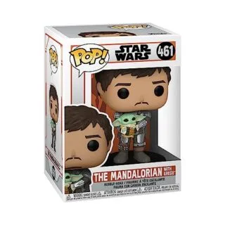 Collectible Funko Star Wars Mandalorian Din Djarin with Grogu, perfect for STEM and sci-fi enthusiasts, enhancing imaginative adventures.