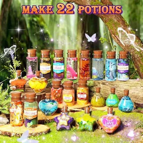 Gorispi Fairy Magic Potion Chemistry Kit for Kids Aged 6-10: Interactive Science Set for Young Wizards to Create Magical Potions and Learn Chemistry Basics.