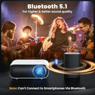 Portable Bluetooth Mini Projector: Perfect Full HD Solution for Educators in Classrooms and Outdoor Learning Environments, Enhancing Learning Experience