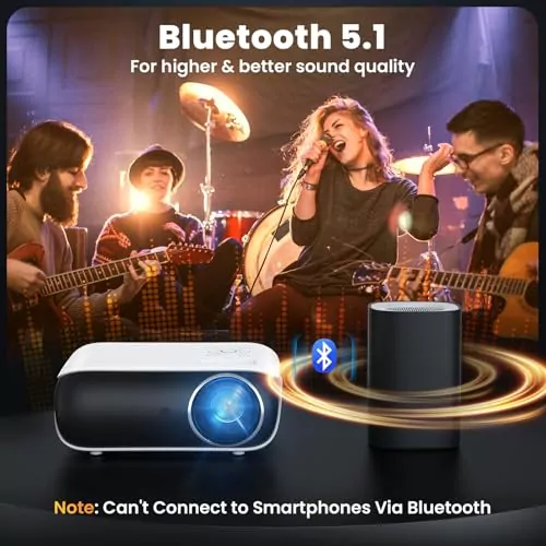 Portable Bluetooth Mini Projector: Perfect Full HD Solution for Educators in Classrooms and Outdoor Learning Environments, Enhancing Learning Experience