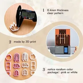 Keoker Polymer Clay Art Cutters are essential tools for jewelry making and crafts, ideal for teachers, students, and craft enthusiasts.