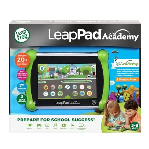 Leapfrog LeapPad Academy Kids Tablet with Educational Games, designed to inspire curious minds and promote learning through interactive play.