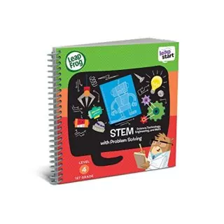 Interactive LeapStart 1st Grade STEM Activity Image showcasing vibrant Science, Technology, Engineering, and Math educational content.