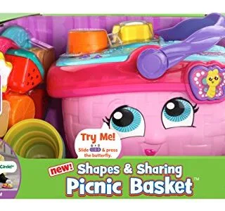 Leapfrog Pink Picnic Basket: Enhance Early Learning with Shapes and Sharing Toy, Perfect for Developmental Play and Skill Building