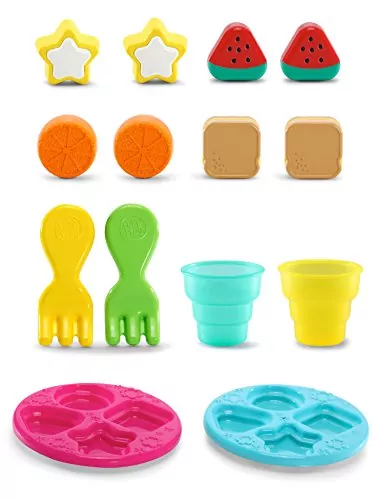 Leapfrog Pink Shapes Sharing Picnic Basket is an engaging educational toy that fosters early learning through interactive shape identification and sharing.