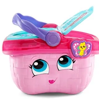 Leapfrog Pink Shapes Picnic Basket: Educational Toy for Toddlers, Encouraging Interactive Play and Skill Development During Outdoor Activities
