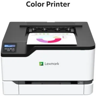 Optimize classroom efficiency with the Lexmark CS331dw, a wireless color laser printer designed for seamless integration and use by educators.