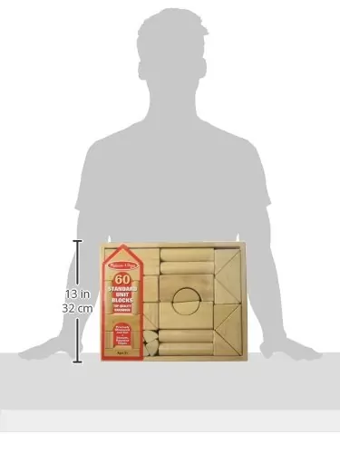 Enhance creativity in classrooms with the Melissa & Doug Wooden Building Blocks Set. Explore 60 durable pieces and a convenient storage tray for organized play.