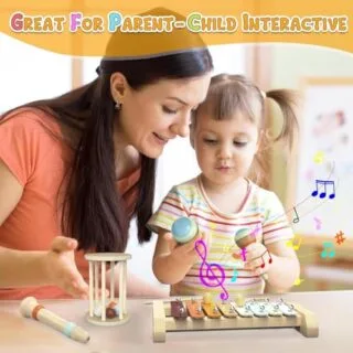 Discover Montessori Wooden Musical Instruments for Toddlers, perfect for early learning and play. Enhance your child's development with these educational toys.