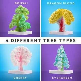 National Geographic Crystal Growing Kit: Grow 6 Unique Crystal Trees in Just 6 Hours—Perfect for Educational Science Fair Projects and Hands-On Learning