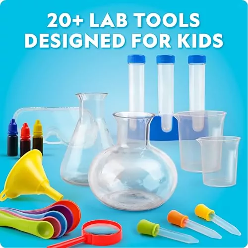 National Geographic Junior Chemistry Lab Kit offers 50 engaging experiments to ignite children's passion for science exploration and hands-on learning.