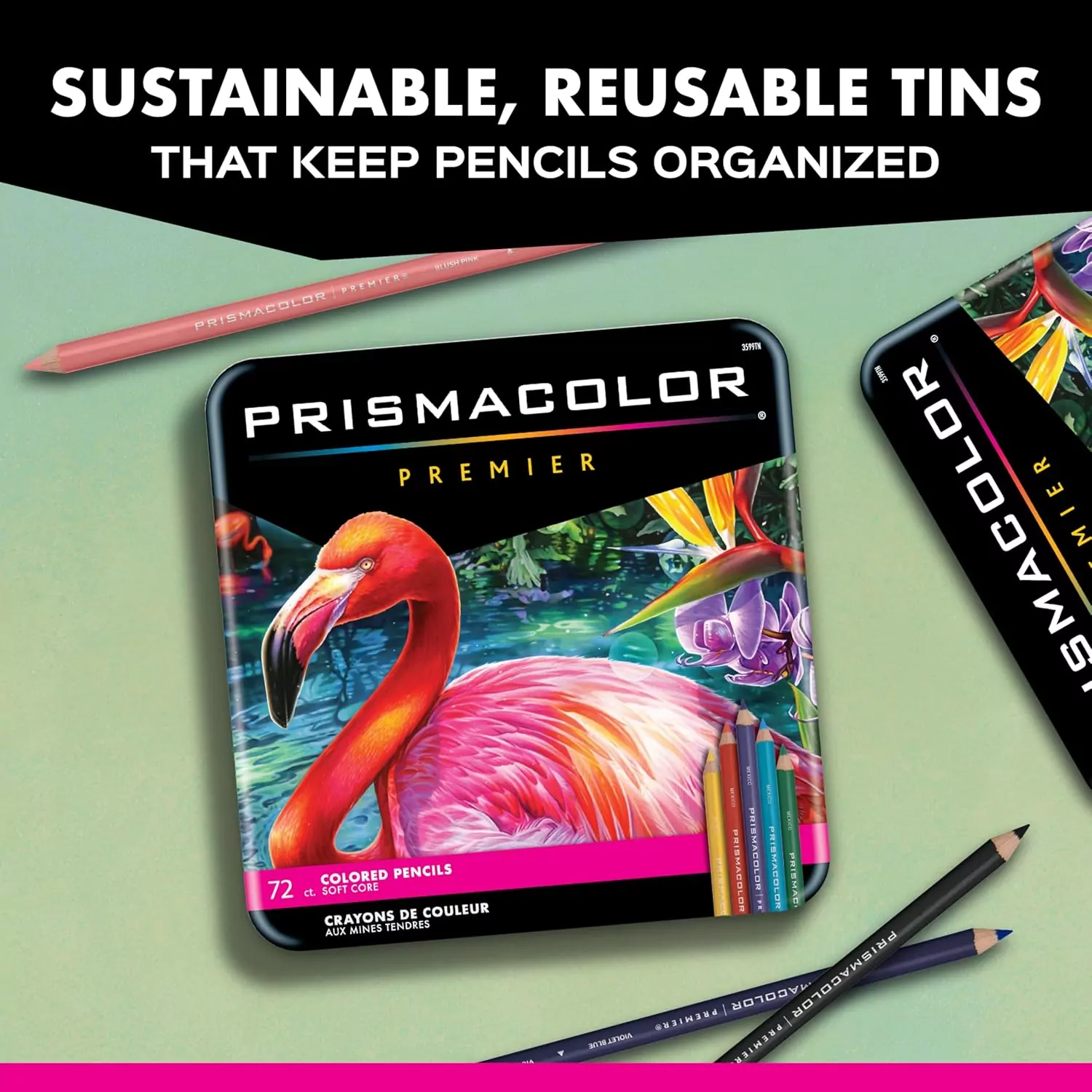 Prismacolor Premier Soft Core Colored Pencils, Botanical Garden Set, 12 Count – Perfect Art Inspiration for Educators, Ideal for Detailed Drawings.