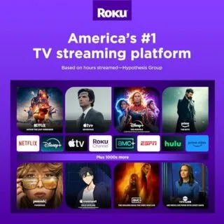 Roku Express 4K Plus: Enhance Classroom TV Experience with Advanced 4K Streaming, Voice Remote Control, Ideal for Educational Settings and Learning.
