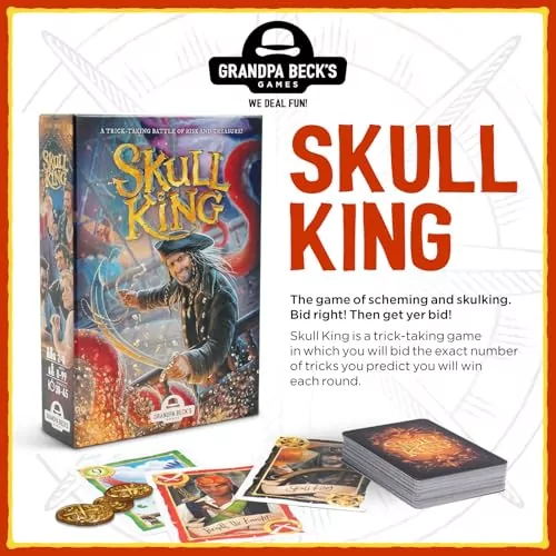Skull King Pirate Card Game: Enhance students' learning experience with this fun and educational pirate-themed strategy card game for the classroom.