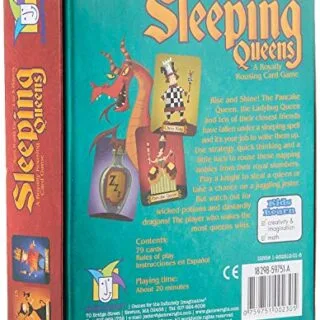 Improve critical thinking with the Sleeping Queens card game designed for children aged 8+. Entertain 2 to 5 players in a fun, educational setting.