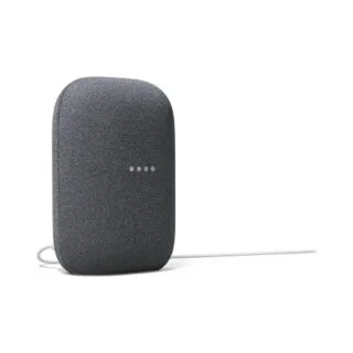 Smart Bluetooth speaker with wireless streaming and powerful sound; ideal for enhancing classroom audio with built-in assistant and WiFi compatibility.