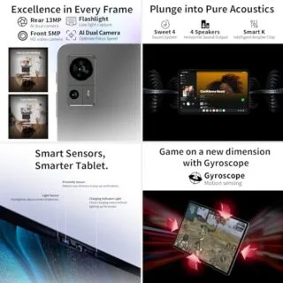 Optimize your classroom with the Teclast T60 12-inch Android 14 Education Tablet. Features 256GB storage, expandable to 1TB, powered by Unisoc T616.