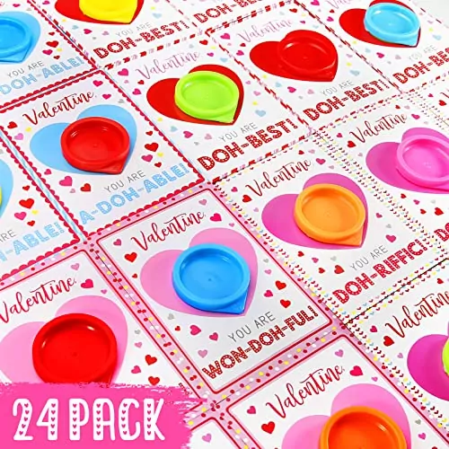 Valentine's Day Playdough Gift Set: Perfect Classroom Activity with Fun Cards for Kids to Boost Creativity and Engagement