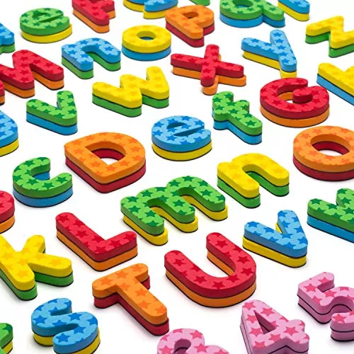 Enhance learning with a 192-piece set of foam alphabet magnets, perfect for creative educational play and developing letter recognition skills.