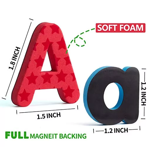 192-Piece Colorful Foam Alphabet Magnet Set for Educational Learning and Play - Enhance Vocabulary and Creativity with Fun, Interactive Letters.