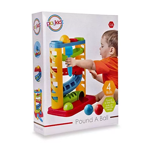 Sturdy Toddler Pound-a-Ball Toy for Active Engagement and Skill Building, Promoting Early Childhood Development and Fine Motor Skills.