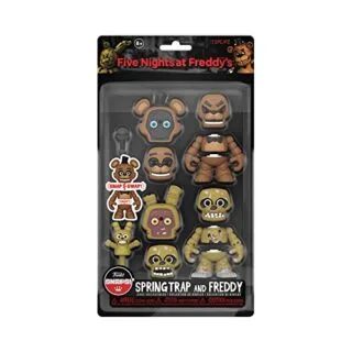 Funko Snaps FNAF Teacher Collectible Set featuring Freddy and Springtrap figures, perfect for Five Nights at Freddy's fans and collectors.