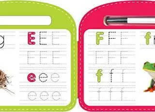 Interactive ABC Write & Wipe Board Book: Reusable Tool for Kids' Alphabet Learning with Vibrant Letters for Engaging Education