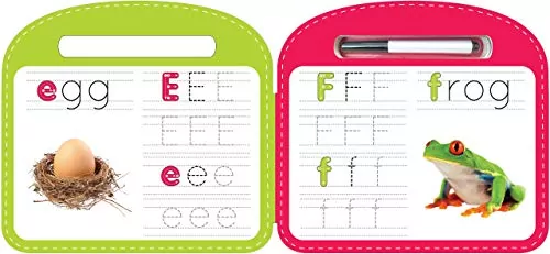 Interactive ABC Write & Wipe Board Book: Reusable Tool for Kids' Alphabet Learning with Vibrant Letters for Engaging Education