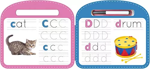 Engage kids in learning the alphabet with this interactive write & wipe board, combining fun activities with effective educational strategies.