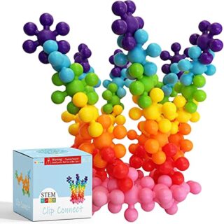 100-Piece Interlocking Building Blocks Set for Early STEM Education and Creative Play