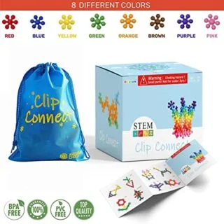 Enhance STEM learning with this 100-piece colorful interlocking building blocks set, designed to boost creativity and critical thinking skills.