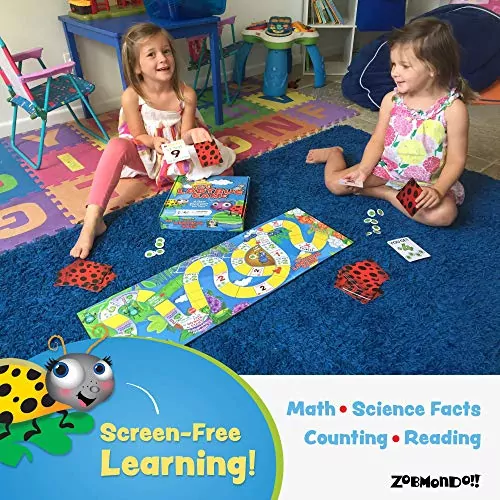 Educational Ladybug Board Game: Award-Winning Fun for Kids. Enhance Learning with Engaging Play, Ideal for Children's Educational Activities and Playtime.