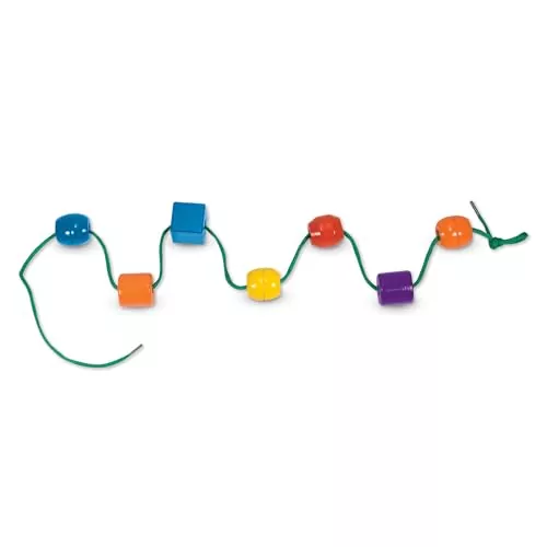 Melissa & Doug Lacing Beads Set: Enhance toddler learning and playtime with vibrant colors, promoting fine motor skills, creativity, and fun.