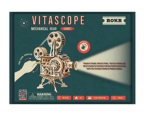 3D Wooden Vitascope Puzzle Kit: Engaging and Educational Mechanical Model for Adults. Enhance skills with this interactive, hands-on learning toy.