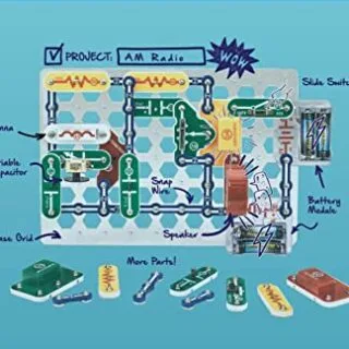 Snap Circuits SC-300 Kit: Ideal for beginners exploring electronics education and robotics projects, offering hands-on learning experiences.