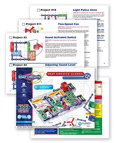 Snap Circuits SC-300 Kit: Perfect for beginner electronics education with hands-on robotics projects and interactive assembly experience.