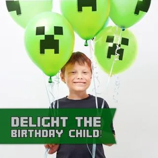 Minecraft Birthday Party Kit: Complete Supplies and Decorations for Classroom Celebrations with 16 Kids, Perfect for a Memorable Event